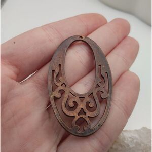 Victorian bronze doorknocker styled‎ necklace pendant
